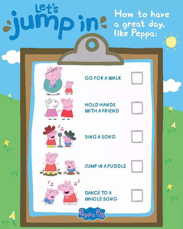 Peppa Pig Jump In Scavenger Hunt